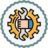 Free support icon badge